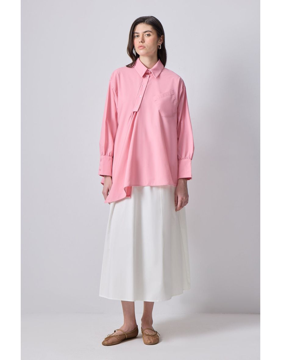 ASYMMETRIC SHIRT TUNIC