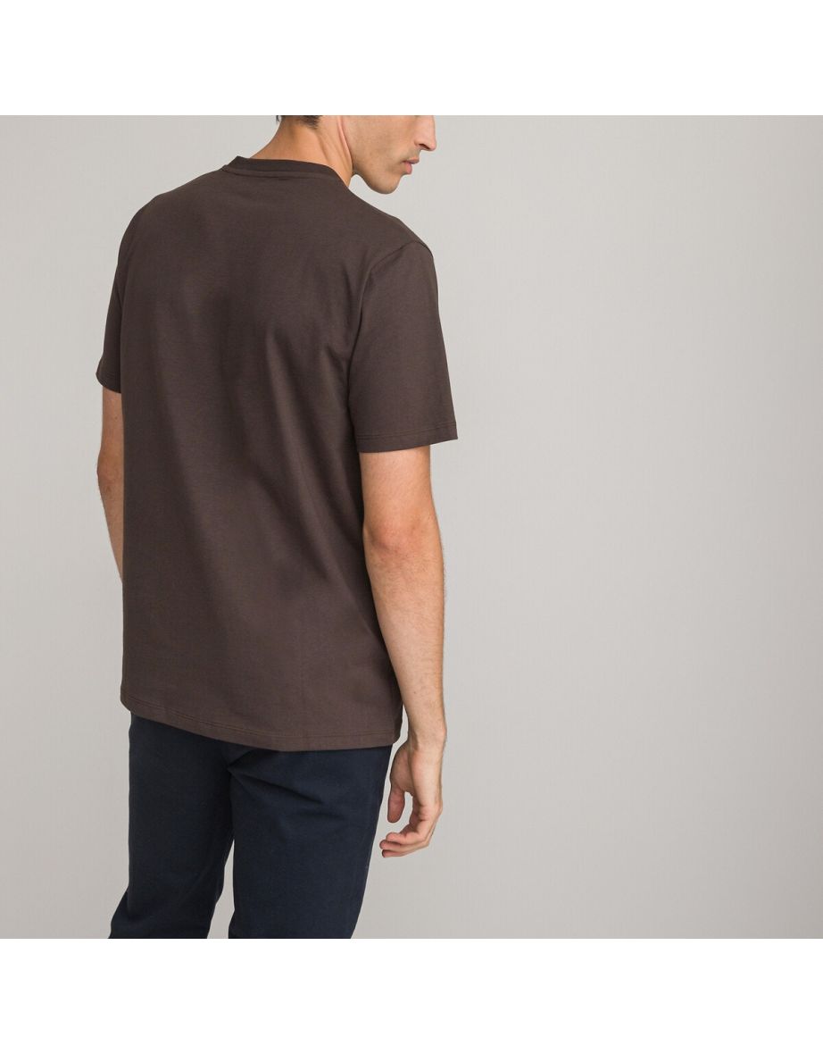 Organic Cotton T-Shirt with V-Neck and Short Sleeves - 4