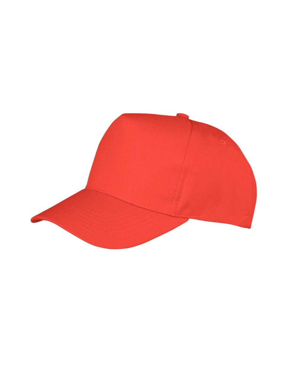 Result Unisex Core Boston 5 Panel Printers Baseball Cap - Red