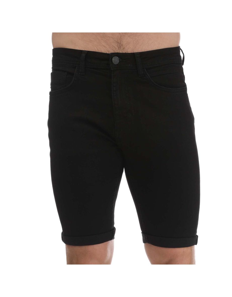 Men's Duck and Cover Zeki Denim Shorts in Black