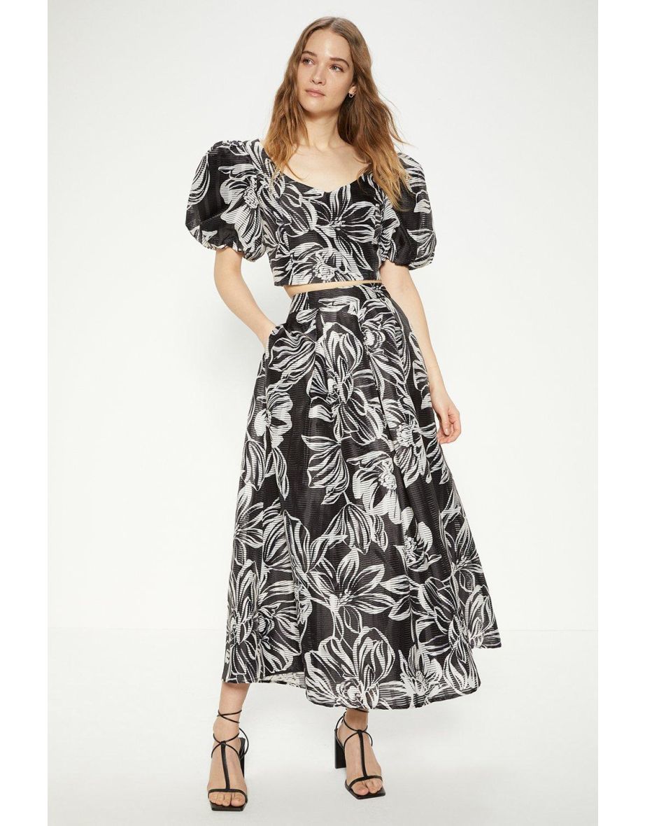 Oasis floral hotsell pleated midi dress