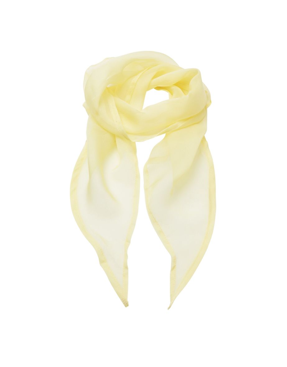 Premier Ladies/Womens Work Chiffon Formal Scarf - Lemon