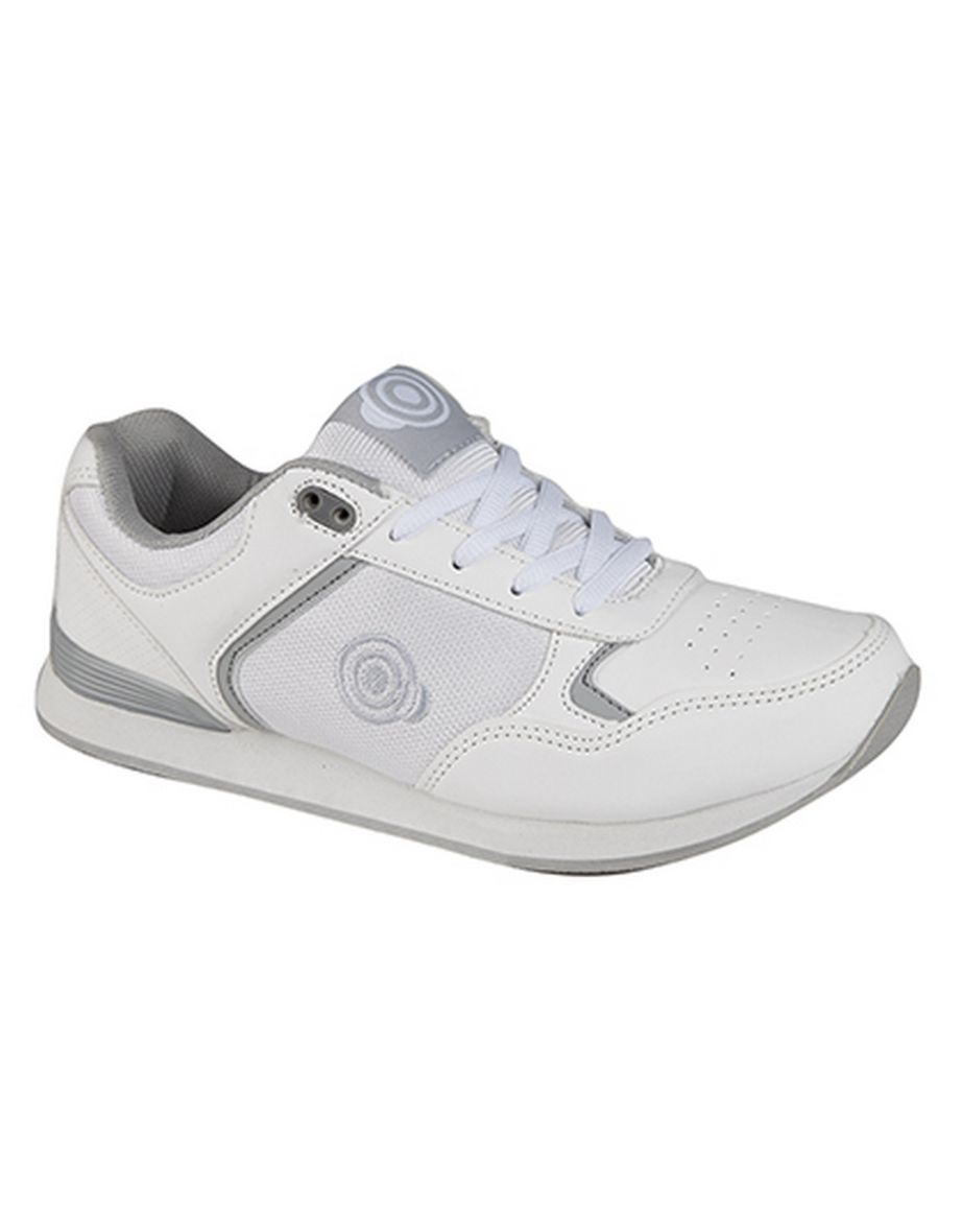 Dek Womens/Ladies Kitty Lace Up Trainer-Style Bowls Shoes - White