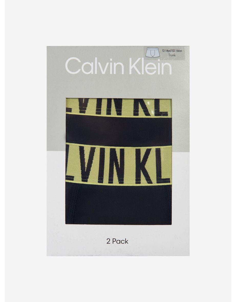 Calvin Klein Boys 2 Pack Boxer Shorts Set in Black - 4