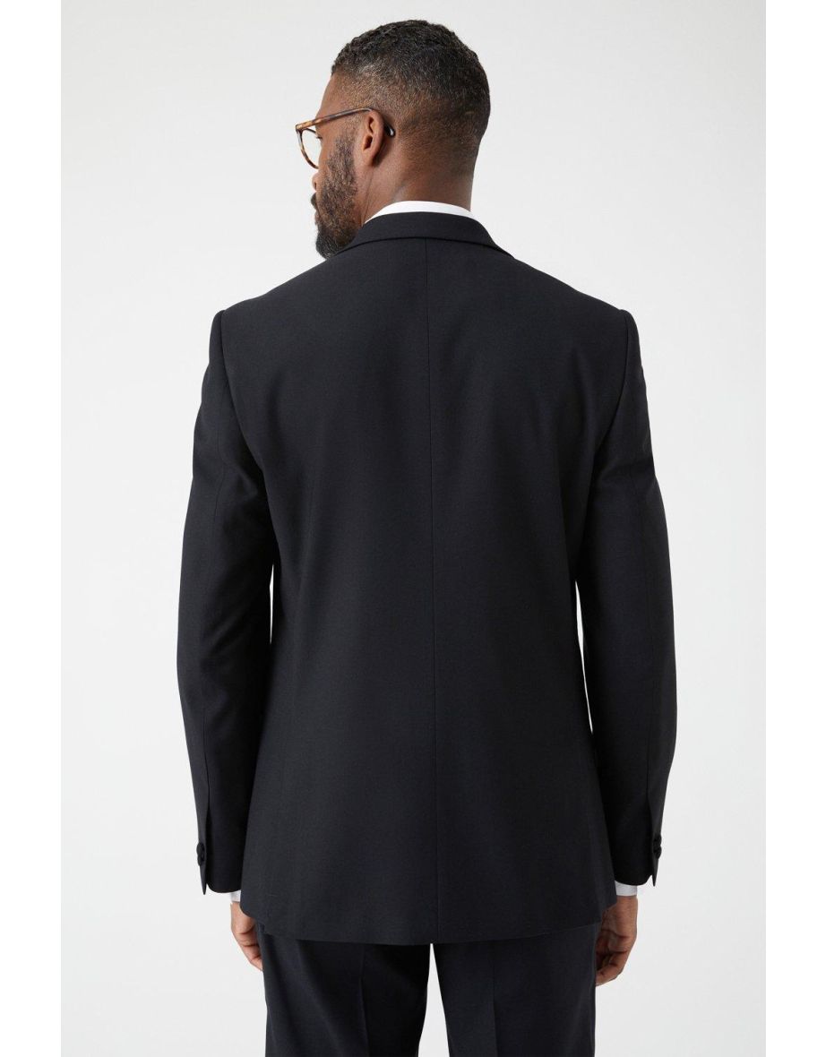 Slim Fit Black Tuxedo Suit Jacket - 2