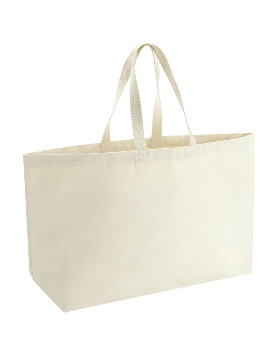 Westford Mill Canvas Oversized Tote Bag - Natural