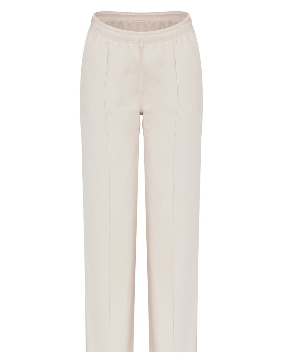 Beige Seam Detail Wide Leg Jogger - 4