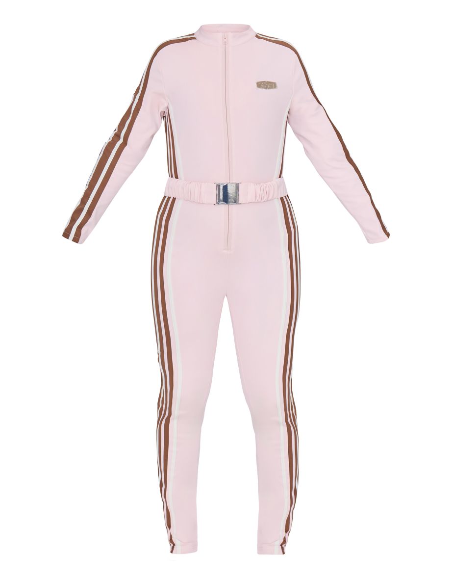 PRETTYLITTLETHING SKI Pink Scuba Suit - 4