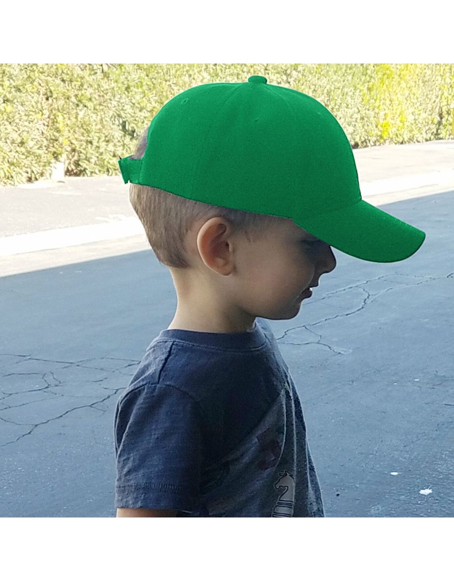 Result Unisex Childrens/Kids Plain Basebll Cap (Pack of 2) - Kelly Green - 1