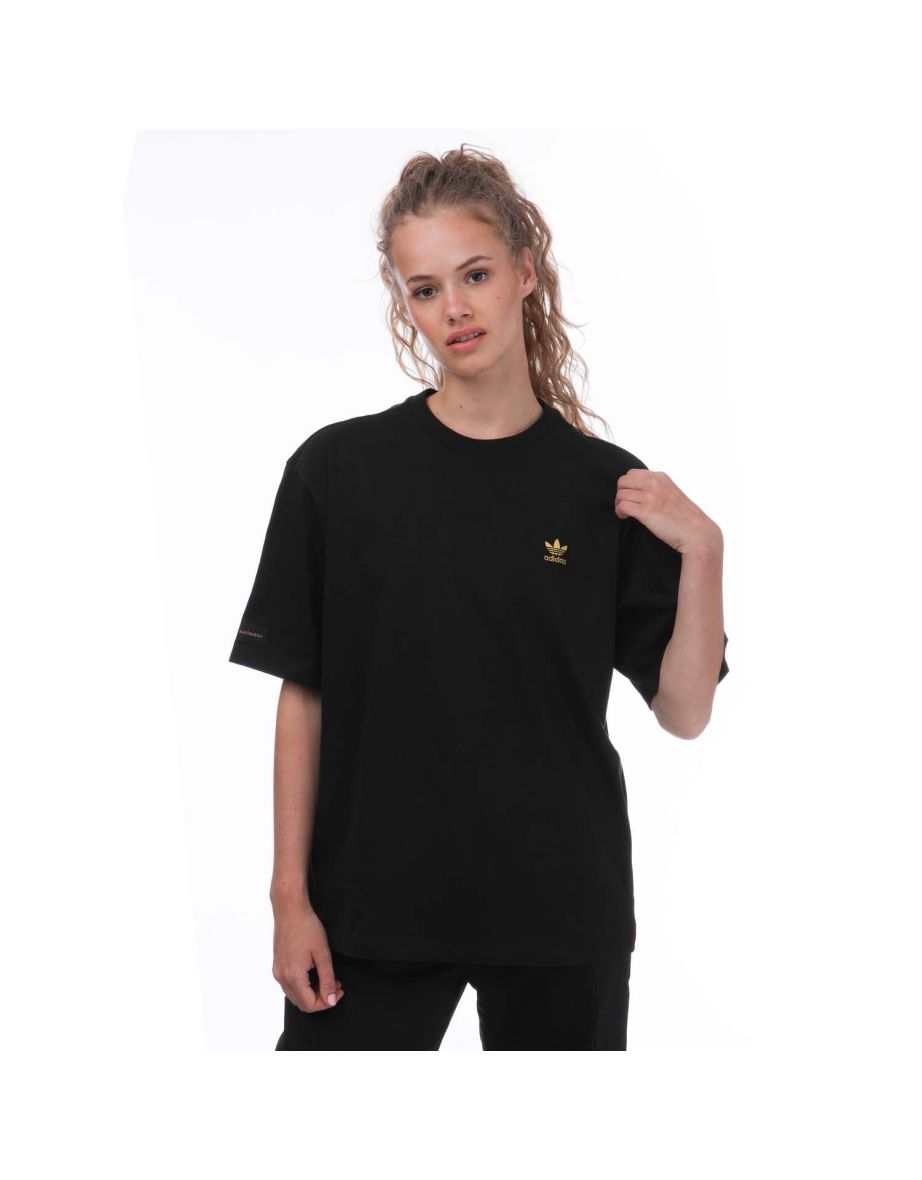 Women's adidas Originals Marimekko Boyfriend T-Shirt in Black