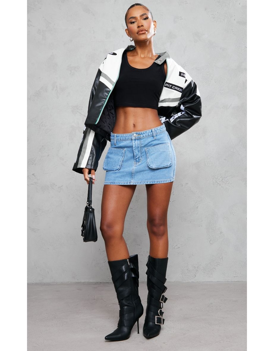 Denim mini skirts online best sale