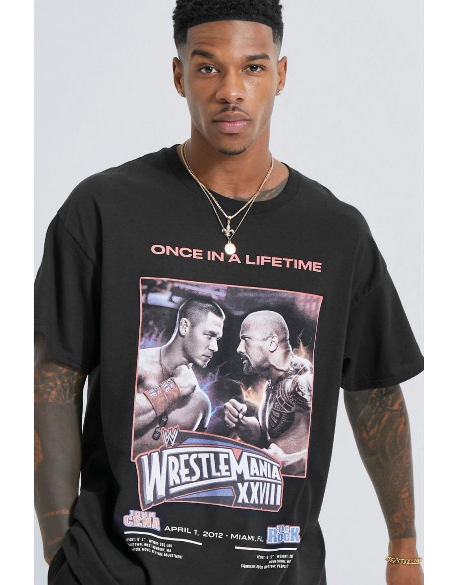 Oversized Wwe License T-shirt - black - 2