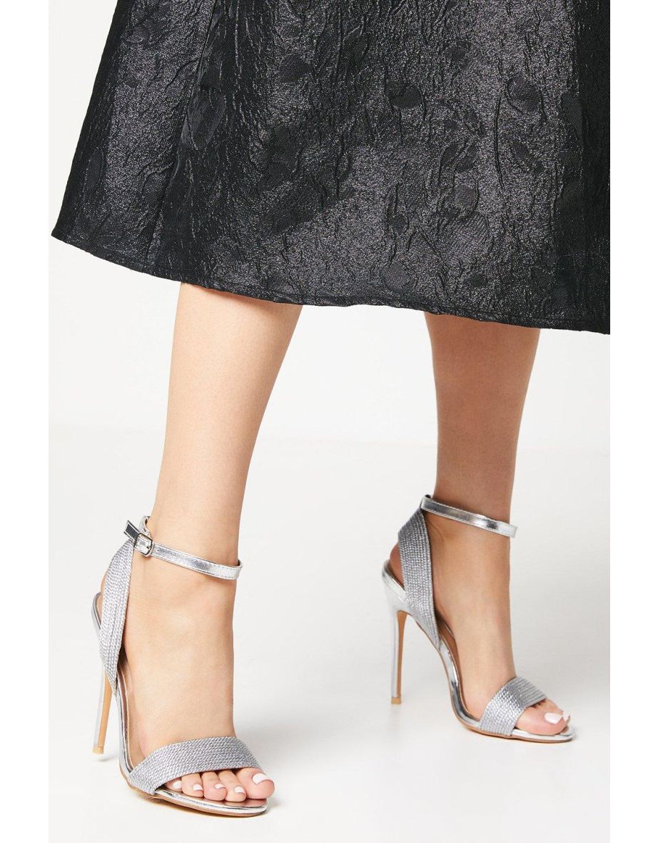 Tandy Metallic Rope Detail High Stiletto Heeled Sandals