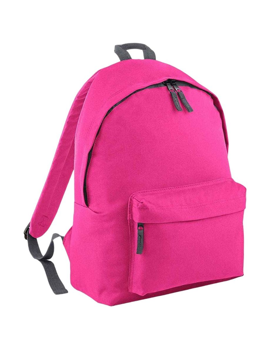 Bagbase Original Plain Backpack - Fuchsia/Graphite Grey