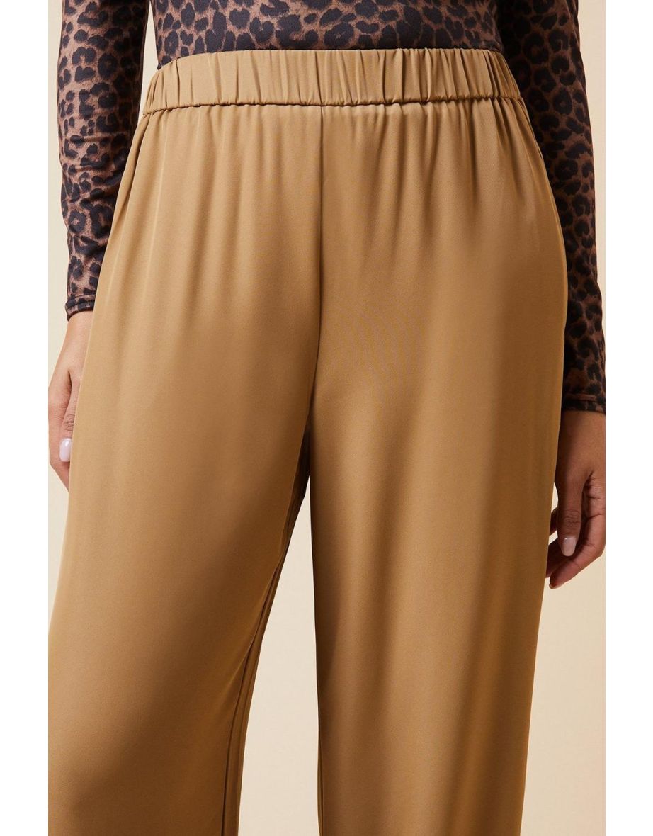 Tall Elasticated Waist Wide Leg Trouser - 3