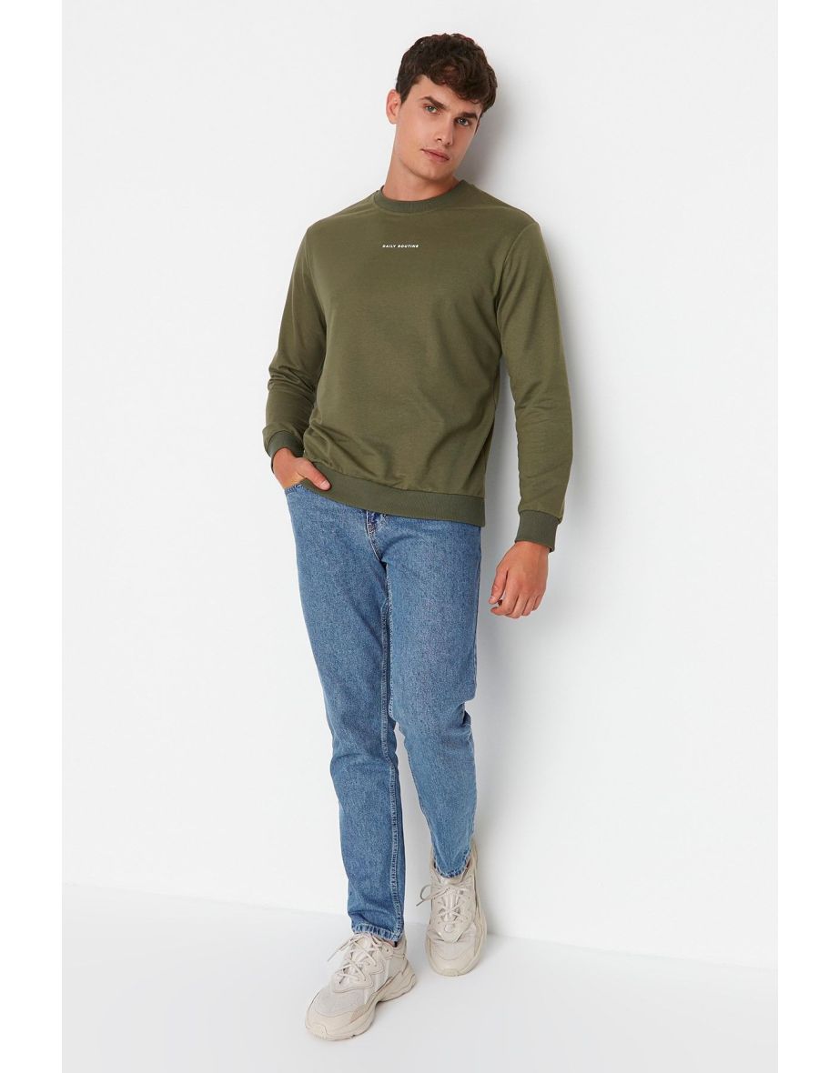 Blue Men's Relax Fit Boyfriend Jeans Denim Trousers