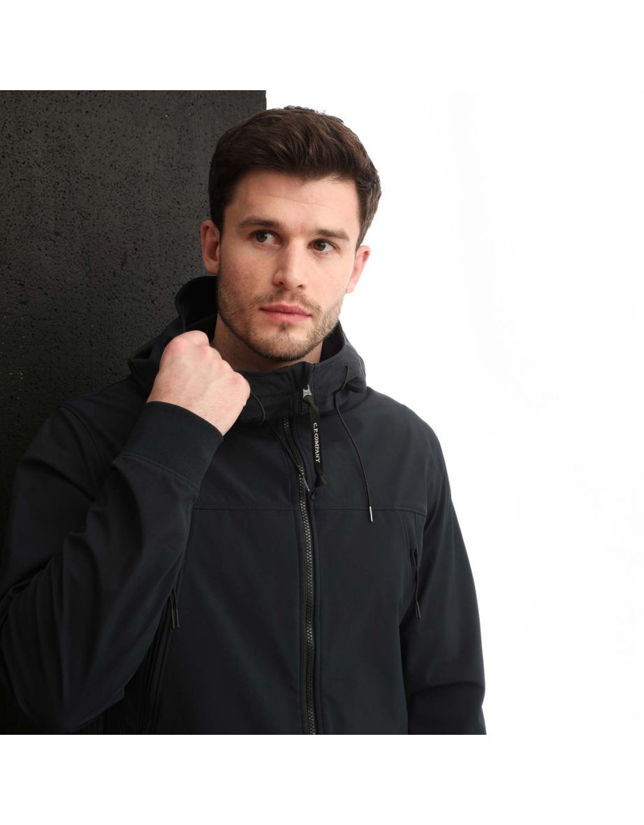 Men's CP Company Shell-R Goggle Jacket in Blue - 3