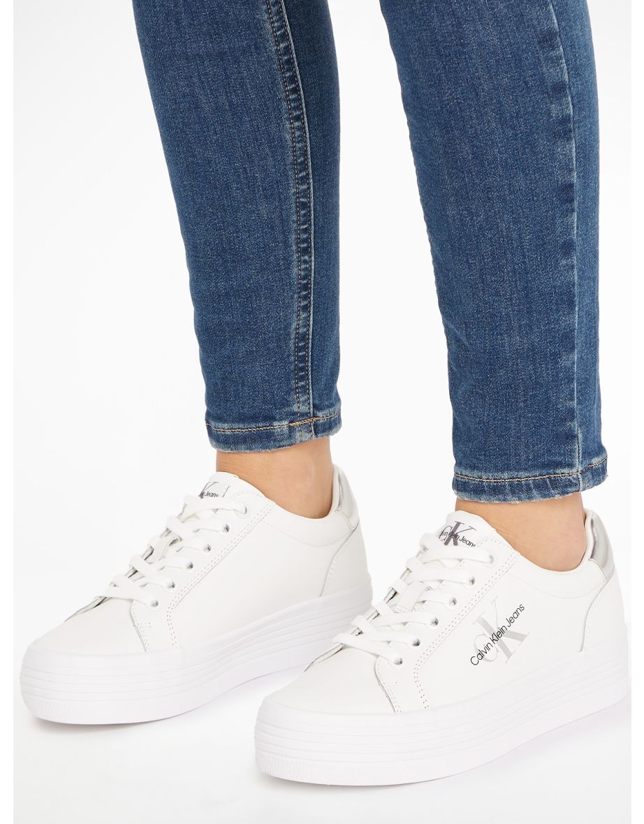 Calvin Klein Jeans VULC FLATFORM LACEUP LTH REFL WN