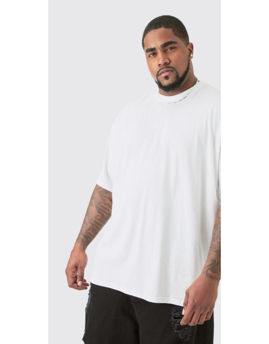 Plus Miami Pool Club Back Print T-shirt In White - white