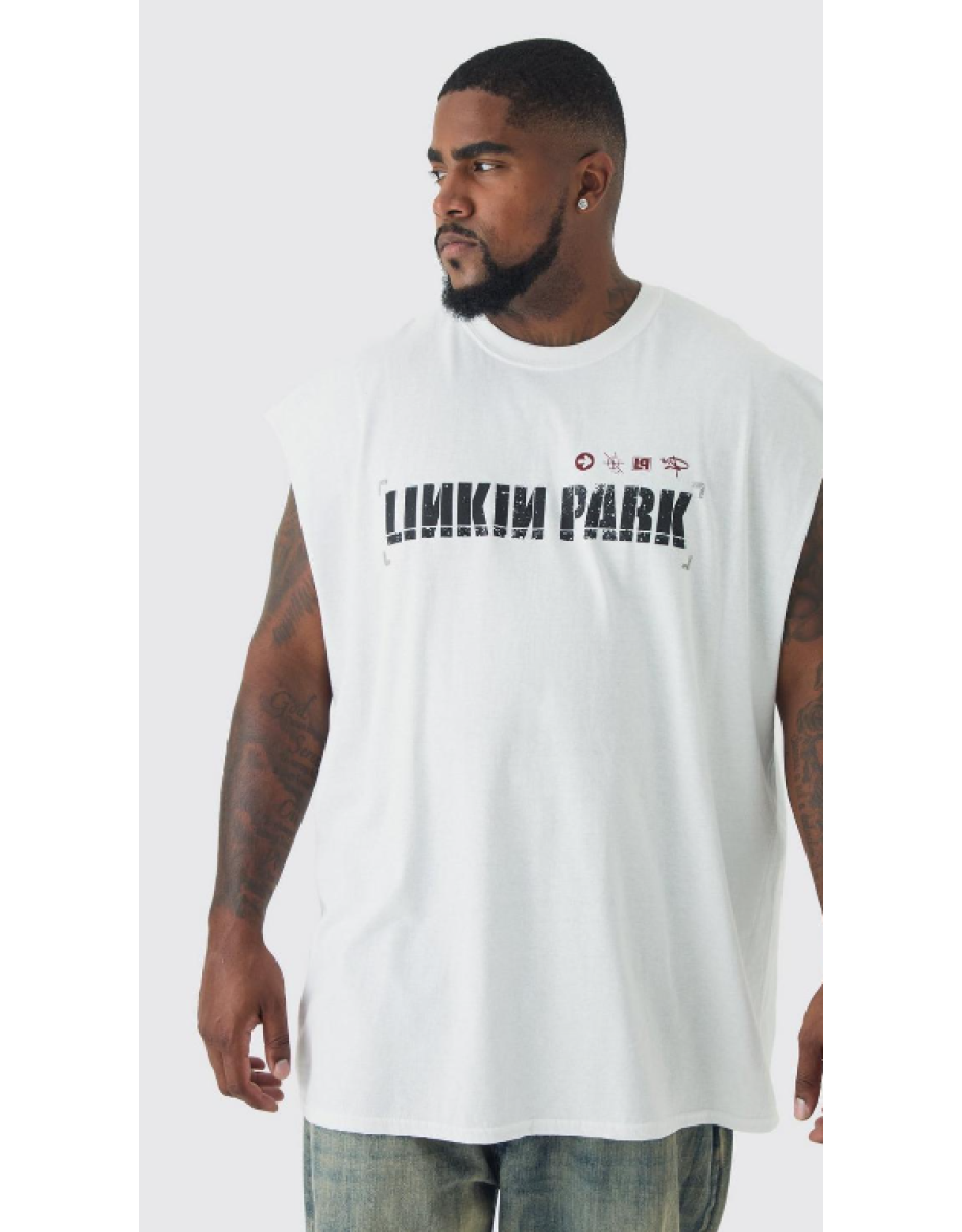 Plus Linkin Park License Tank Top - white