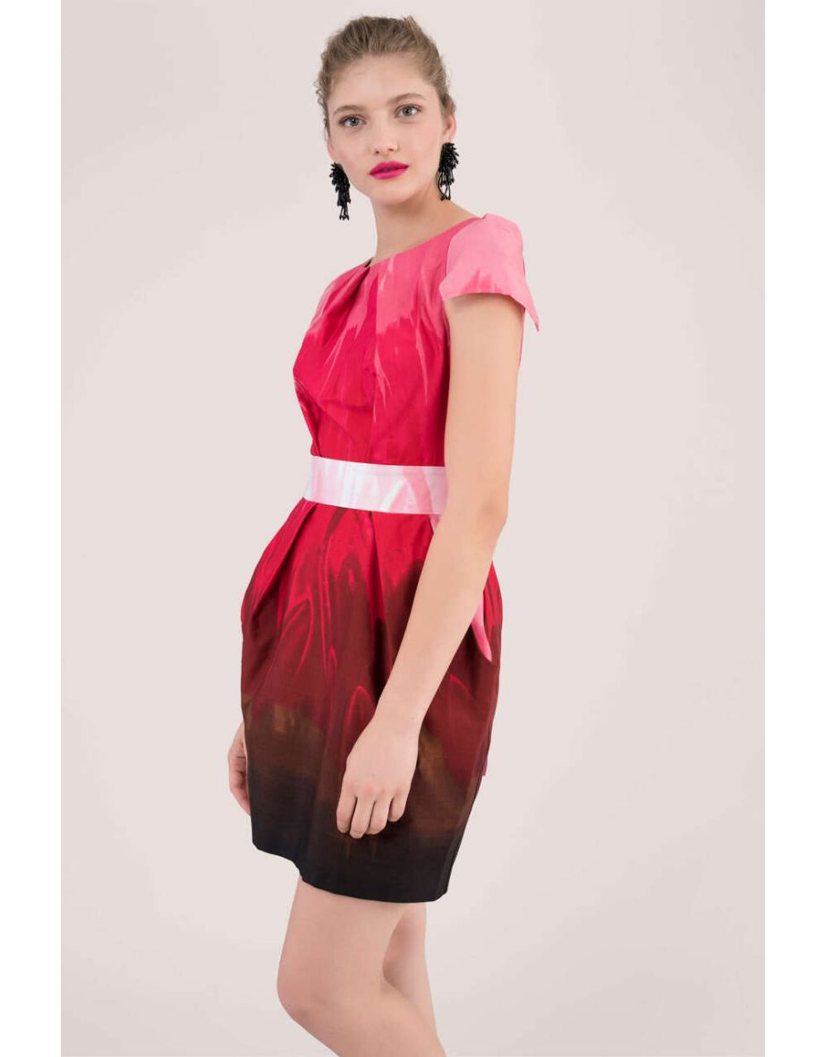 Red Chelsea Tulip Dress - 3