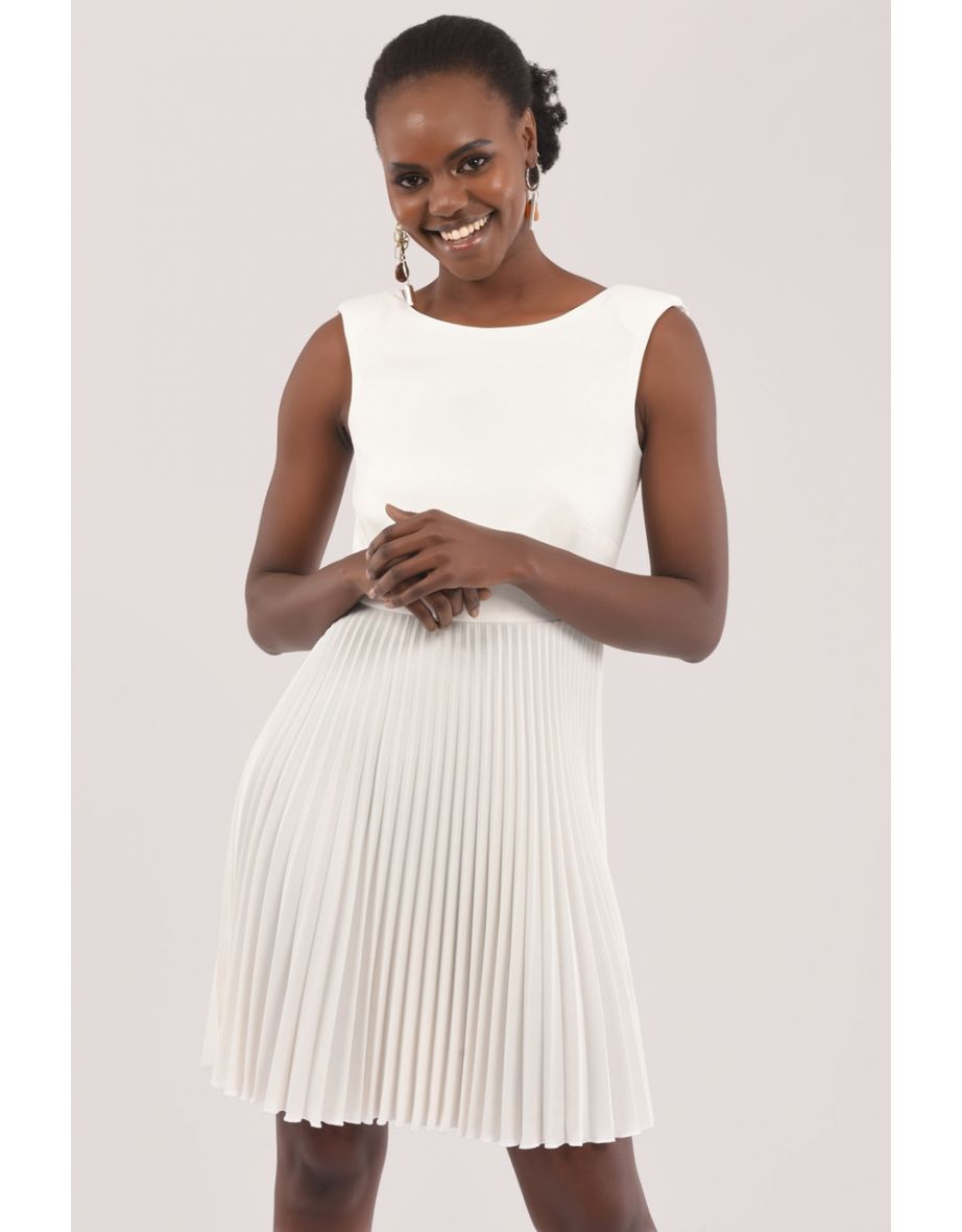 Ivory 2025 pleated dress