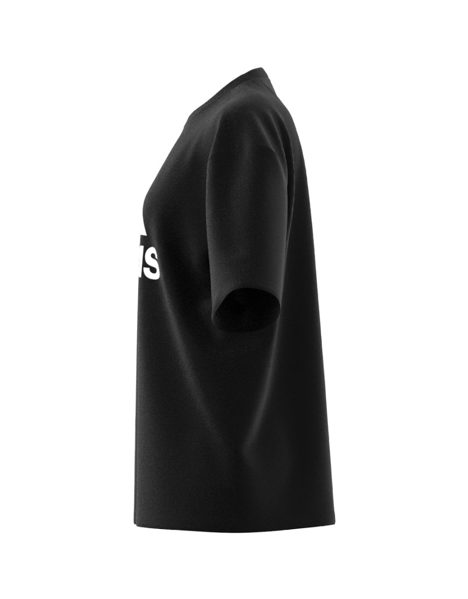 Women's adidas Big Logo Boyfriend T-Shirt in Black - 12