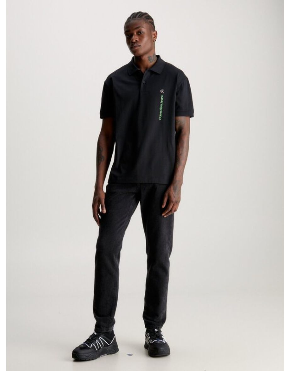 Calvin Klein Jeans Black Polo Shirt
