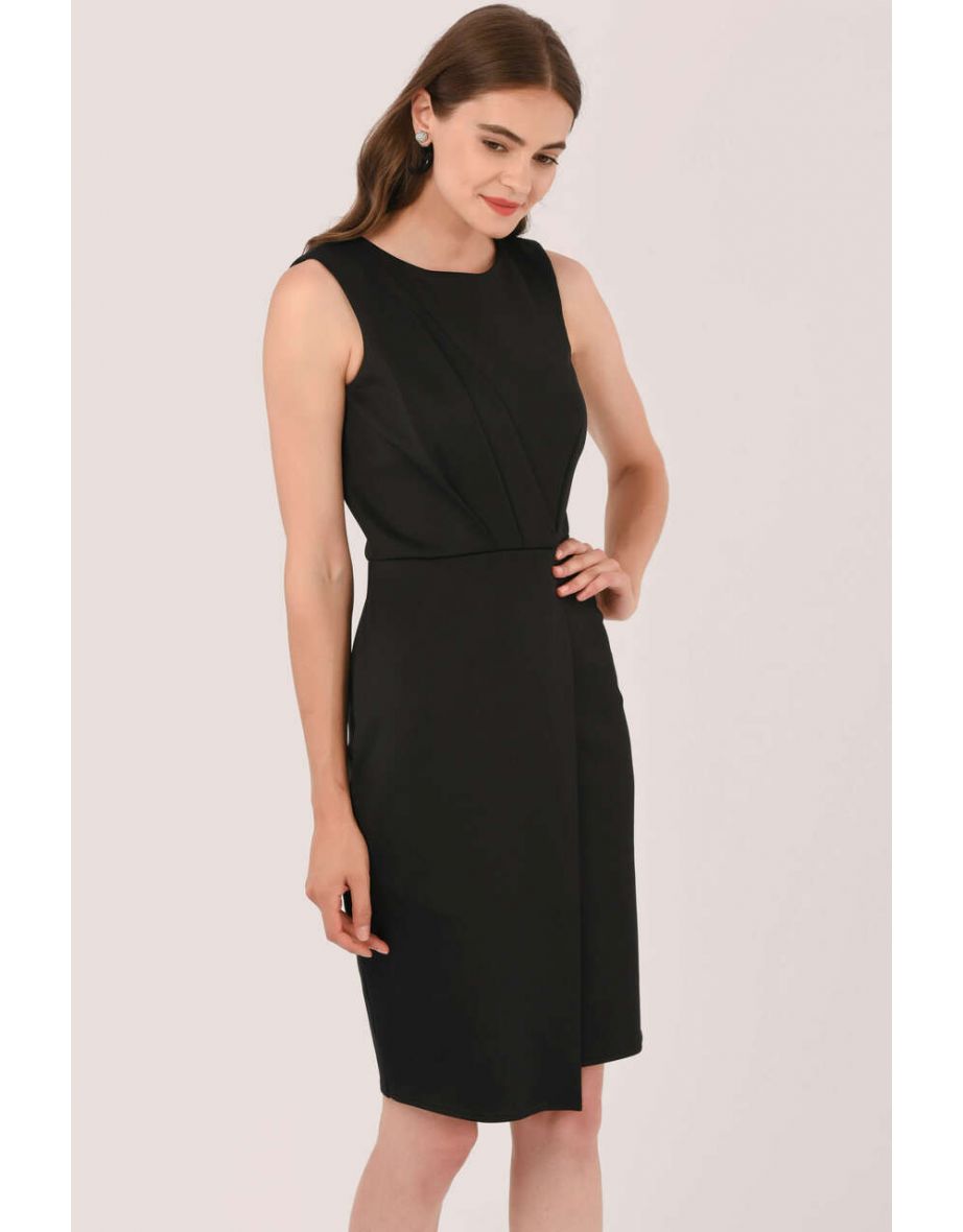 Closet draped new arrivals sleeveless wrap dress