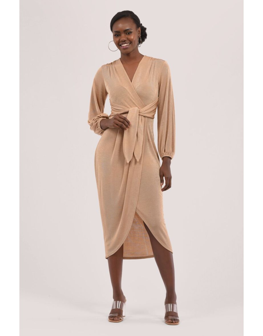 Wrap and tie dress cheap
