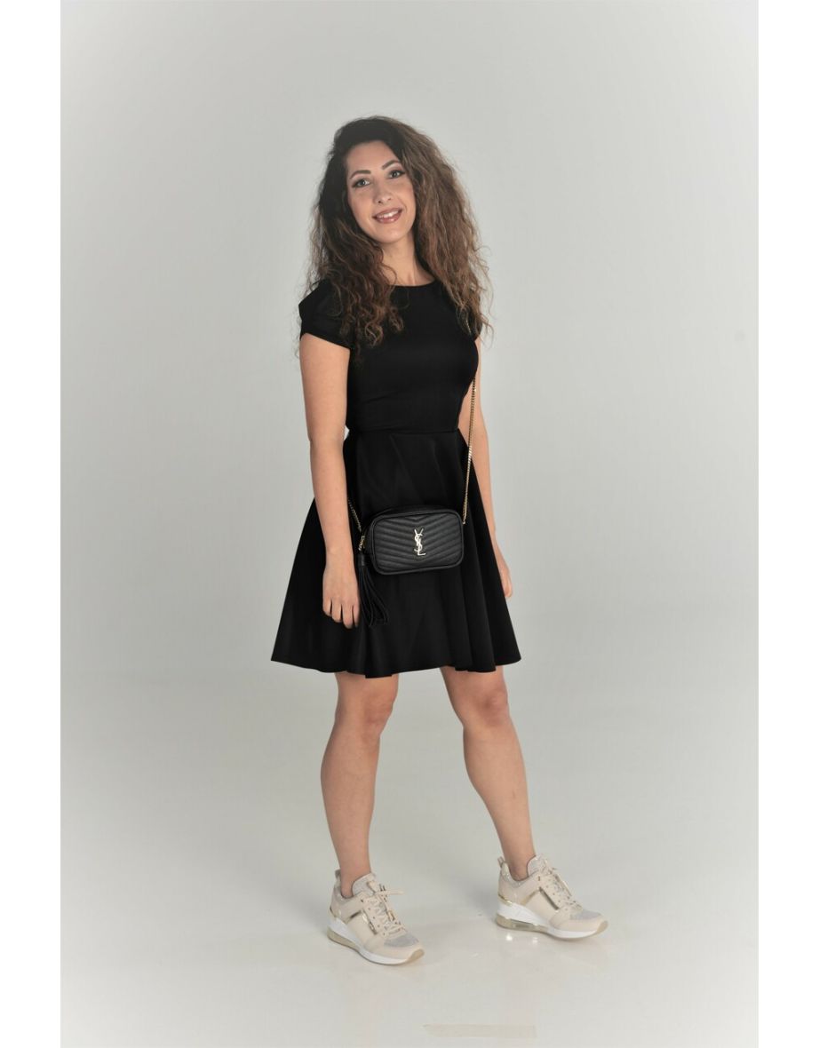 Closet Blu Black Skater Dress - 3
