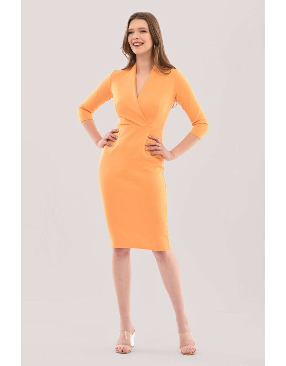 Closet london mustard dress outlet