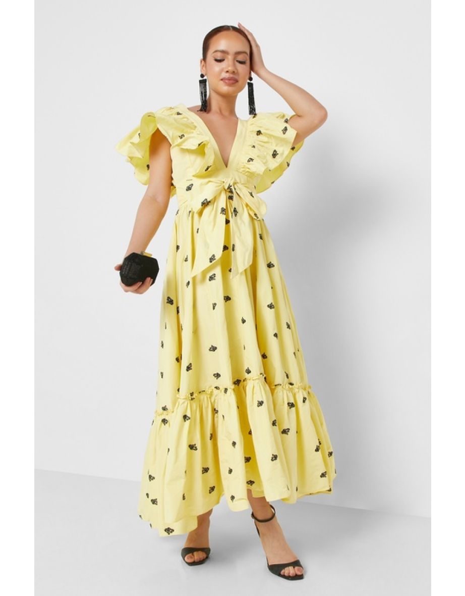 Concealed Side Zipper Dress