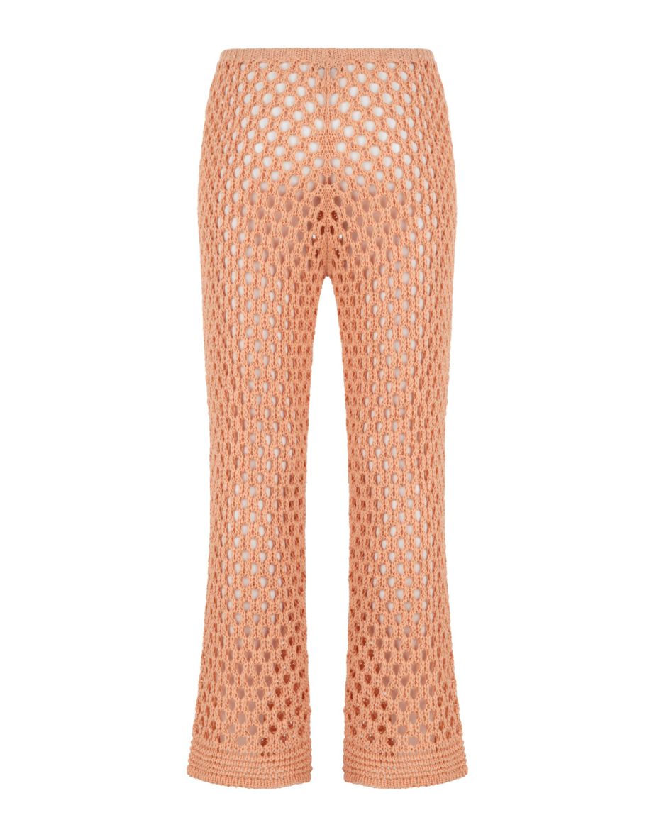 Knitted Fishnet Trousers - 3