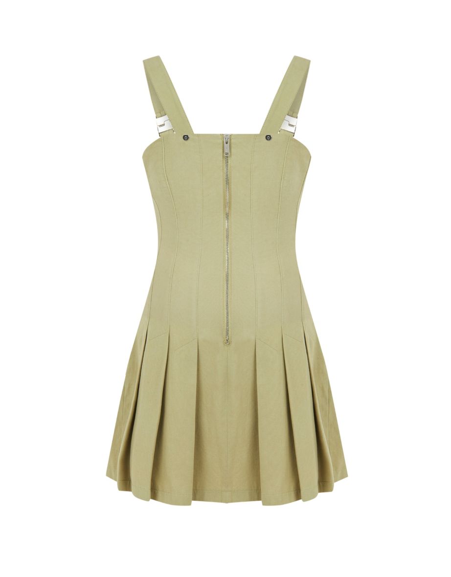 Pleated Mini Dress - 5