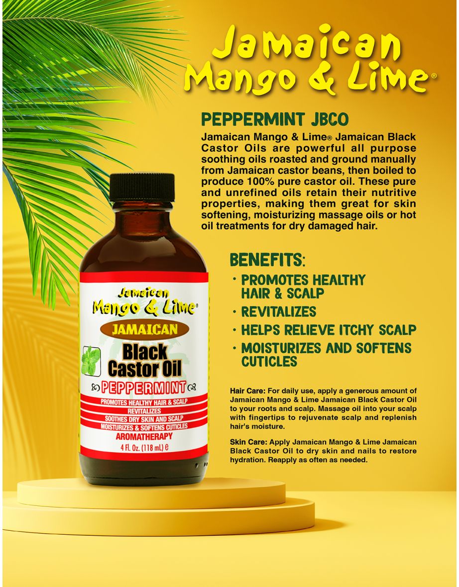 Jamaican Mango & Lime Black Castor Oil Peppermint - 3