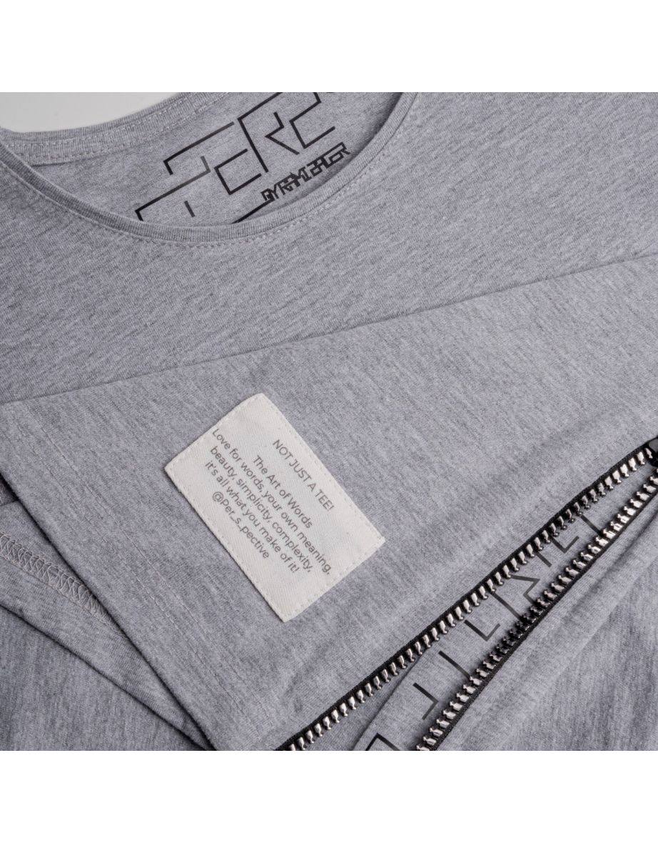 Pers' Zipper T-shirt - Grateful - 4