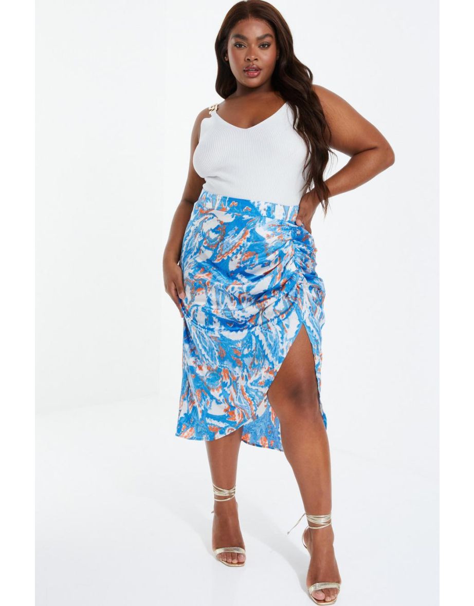 Satin midi skirt 04 on sale