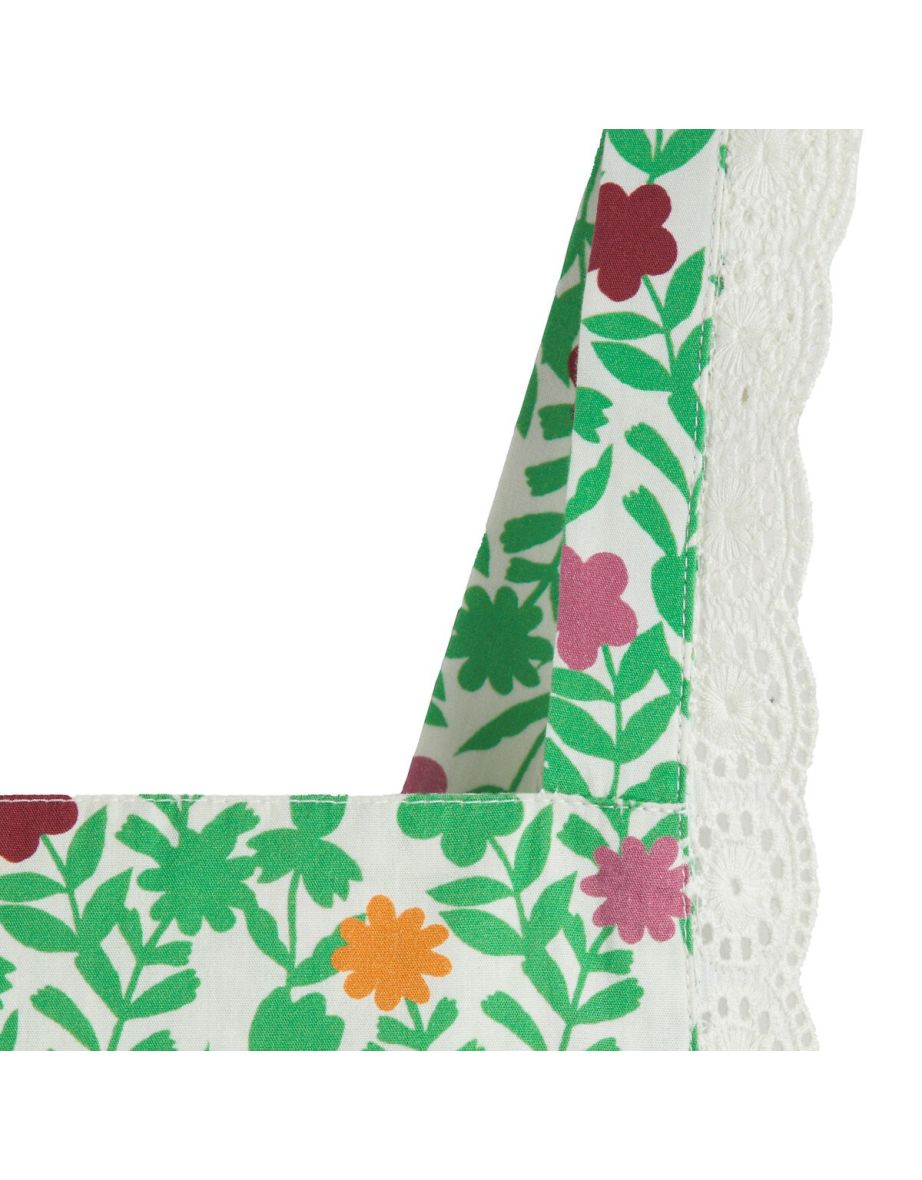 Floral Cotton Pinafore Dress - 3