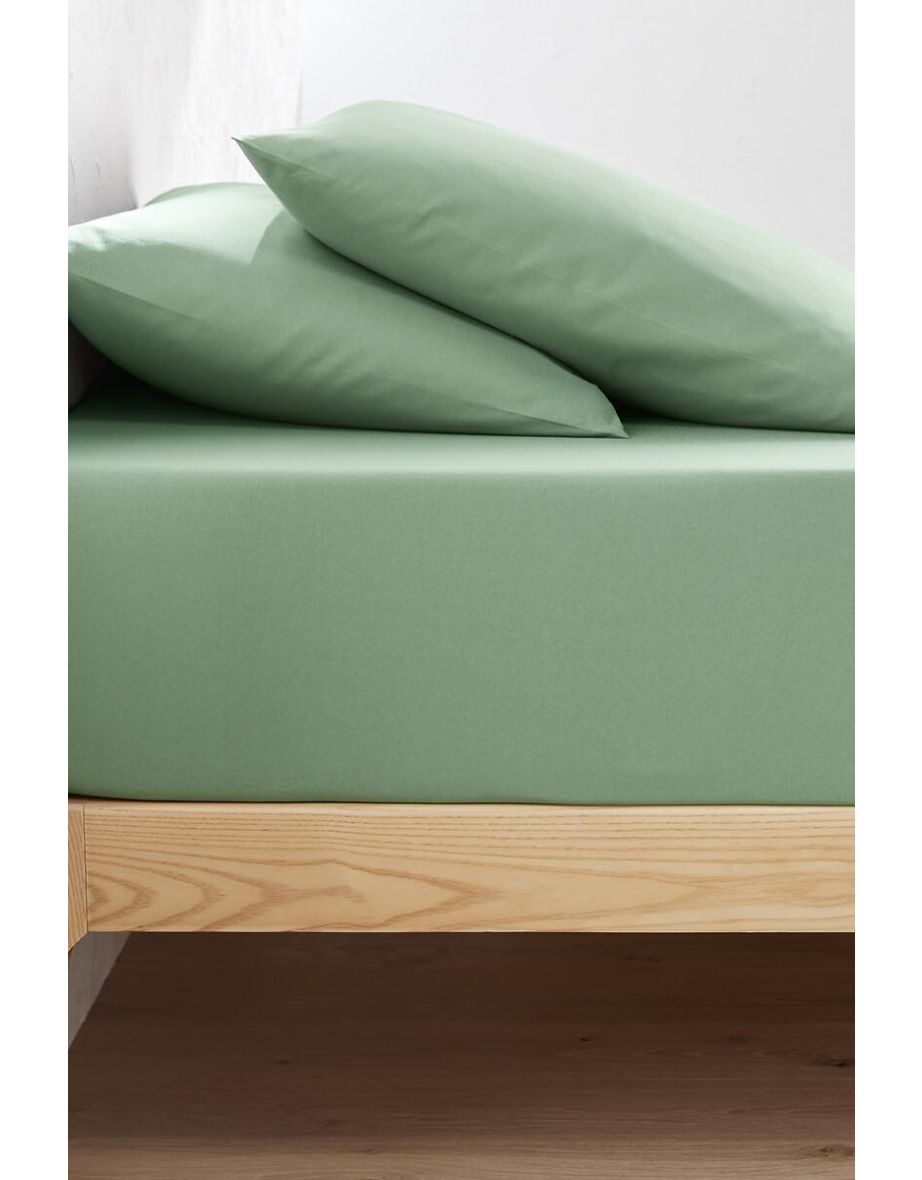 Scenario 30cm High Plain Organic Cotton Fitted Sheet