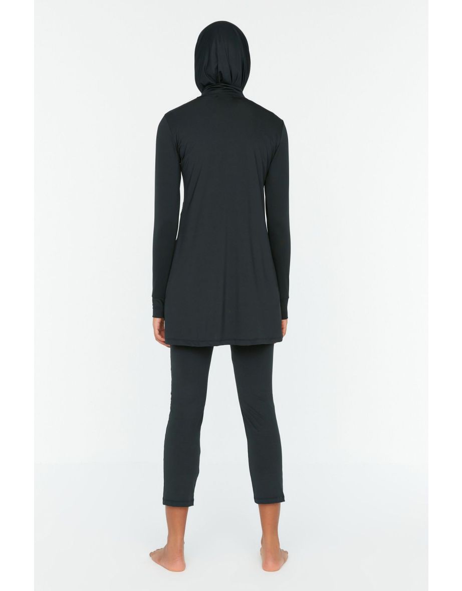 Swimsuit - Black - Plain - 5