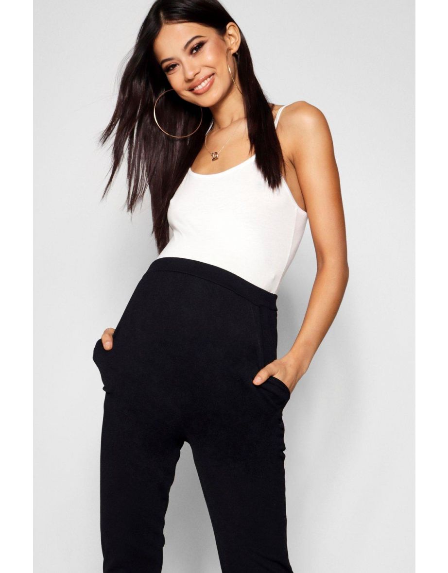 Maternity Tailored Slim Leg Trousers - black - 3