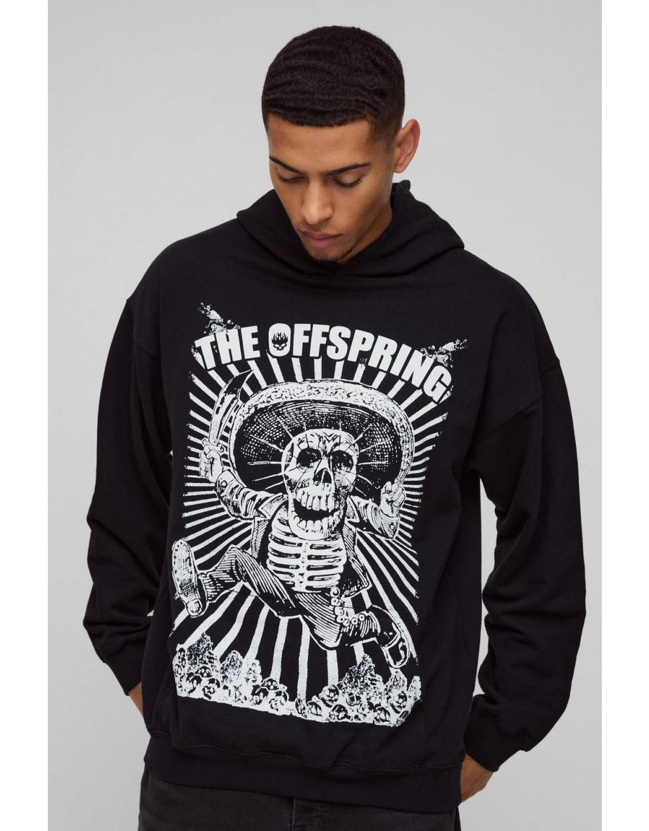 Oversized The Offspring Band License Print Hoodie