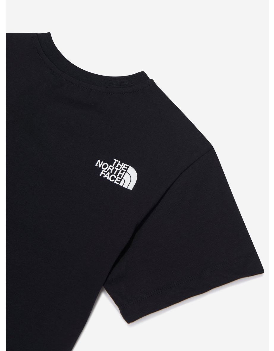 Kids Varsirty Graphic Oversized T-Shirt in Black - 4