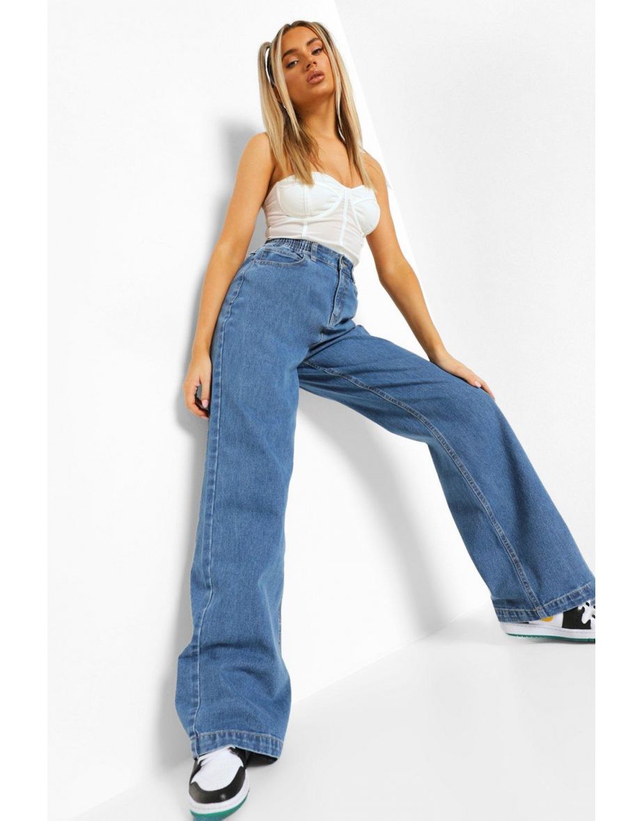 High Rise Baggy Jean - mid blue - 3