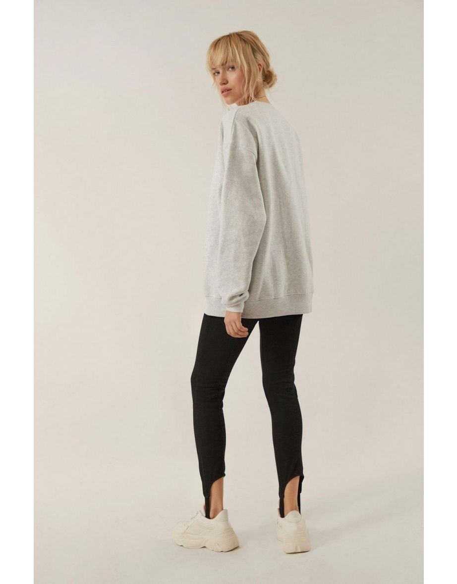 Made From Recycled Content Stirrup Denim Jeans - black - 3