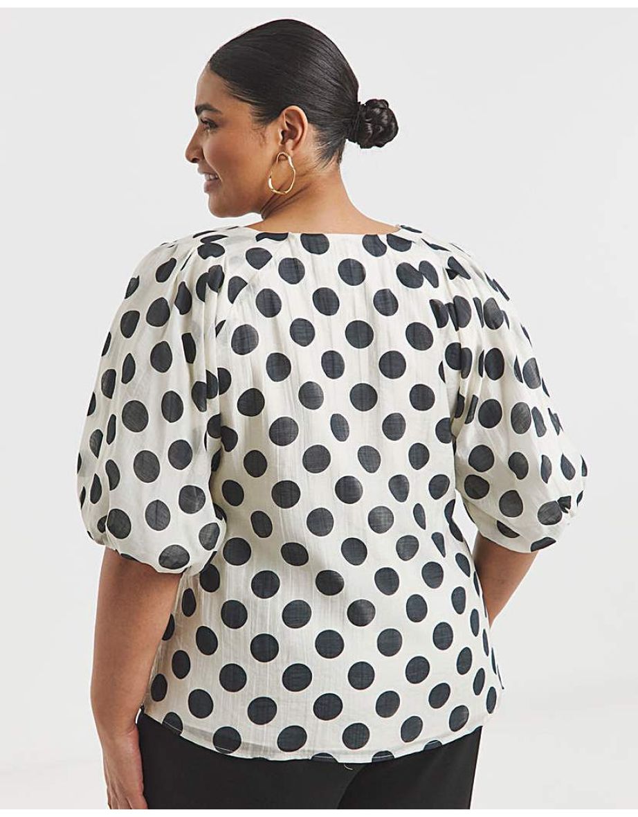 Joanna Hope Puff Sleeve Top - 4