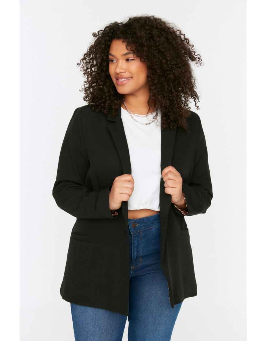 Plus Size Jacket - Black - Regular fit