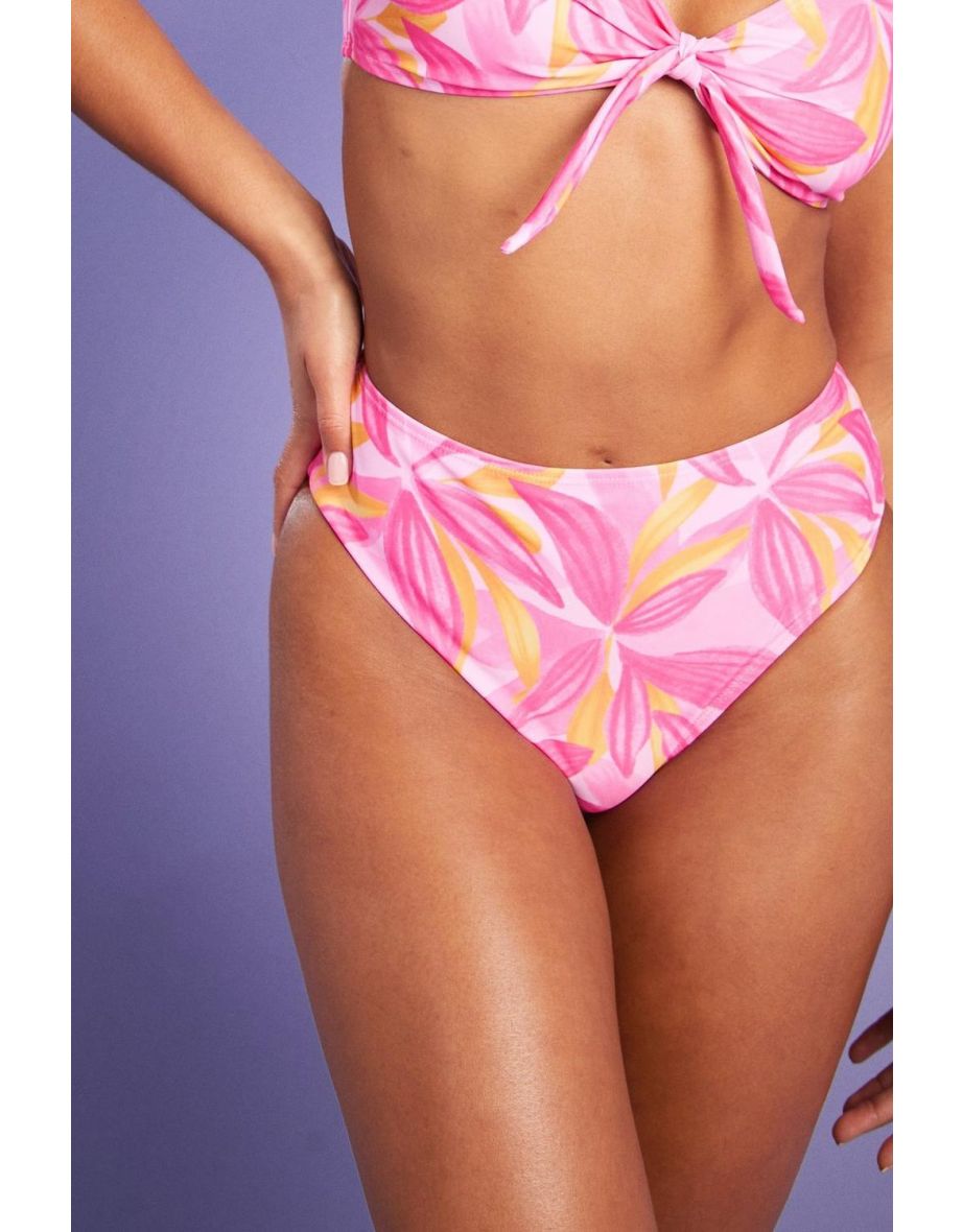 Mix & Match High Leg Bikini Brief - pink - 2