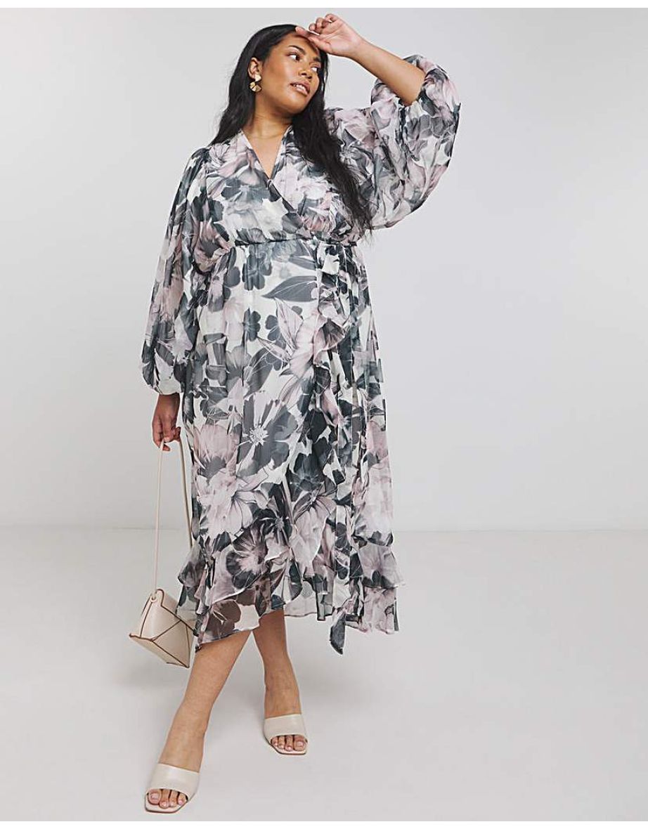 Joanna Hope Maxi Ruffle Dress